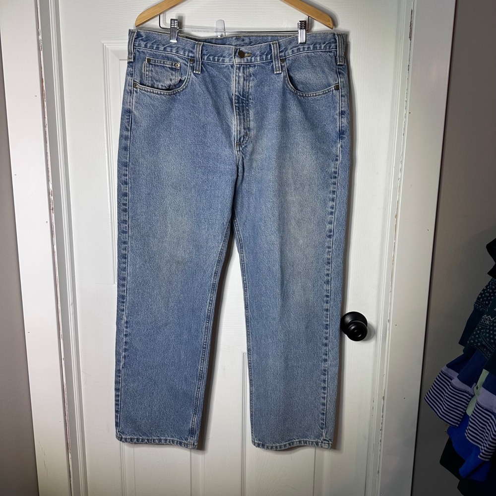 Carhartt B480 DPO Traditional Fit Straight Leg‎ Denim Jeans Mens 40x30 Blue